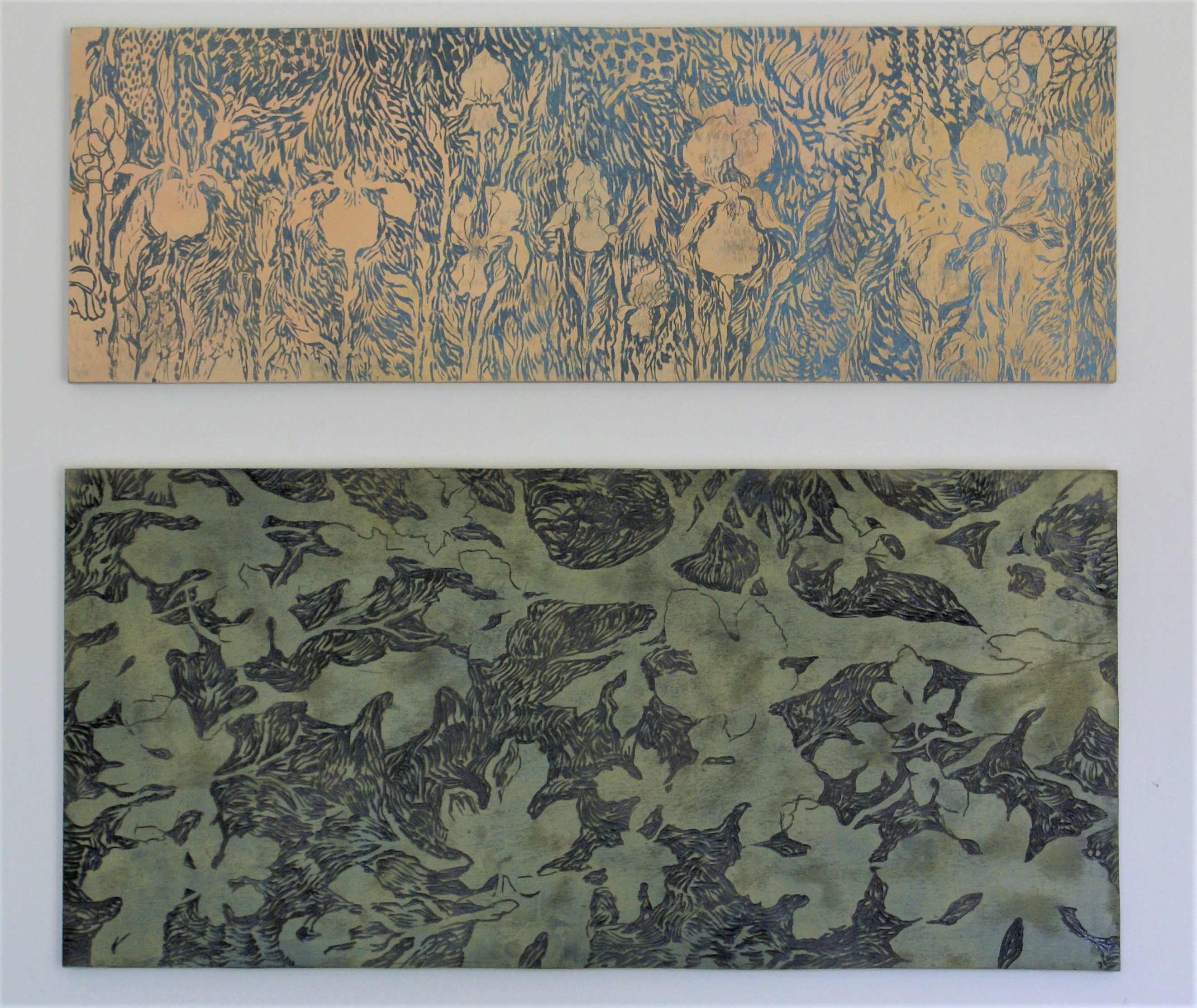 Malerier af blomster og blade