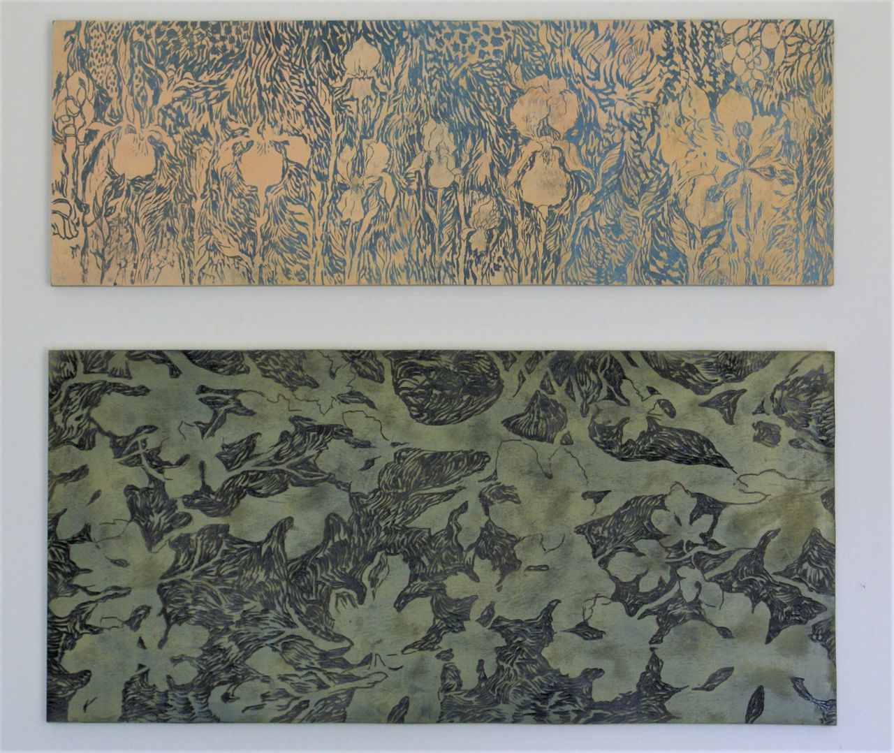 Malerier af blomster og blade