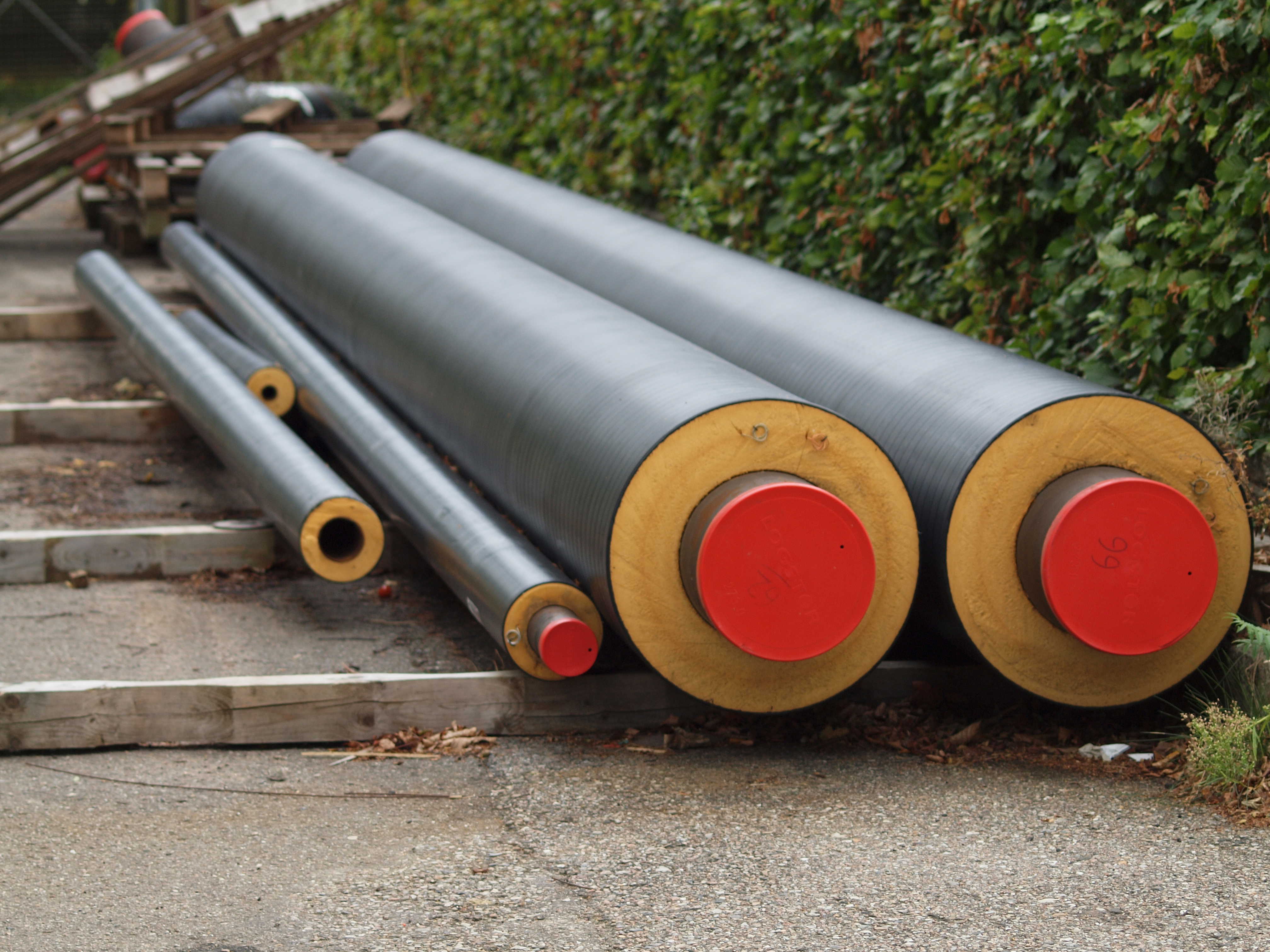 Billede af fjernvarmerør